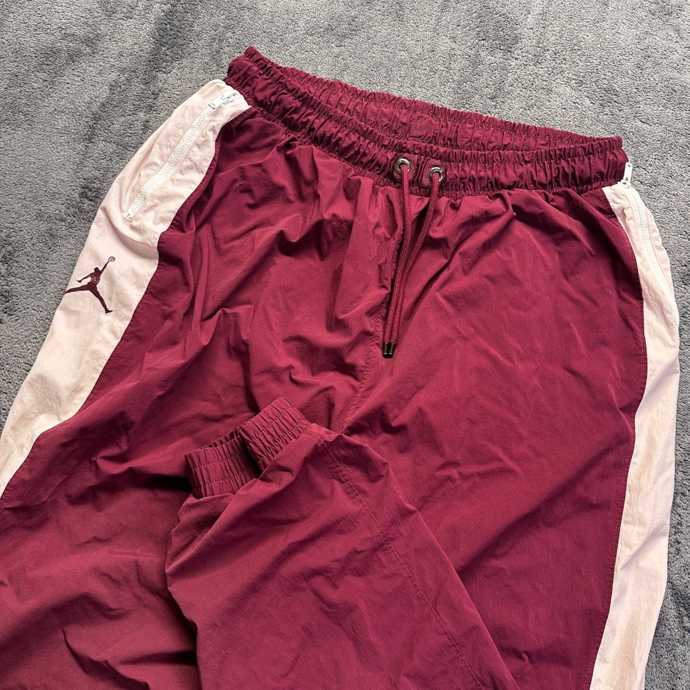 Jordan Track Pants Mens XL Burgundy White Jumpman Windbreaker Joggers CD8412-670